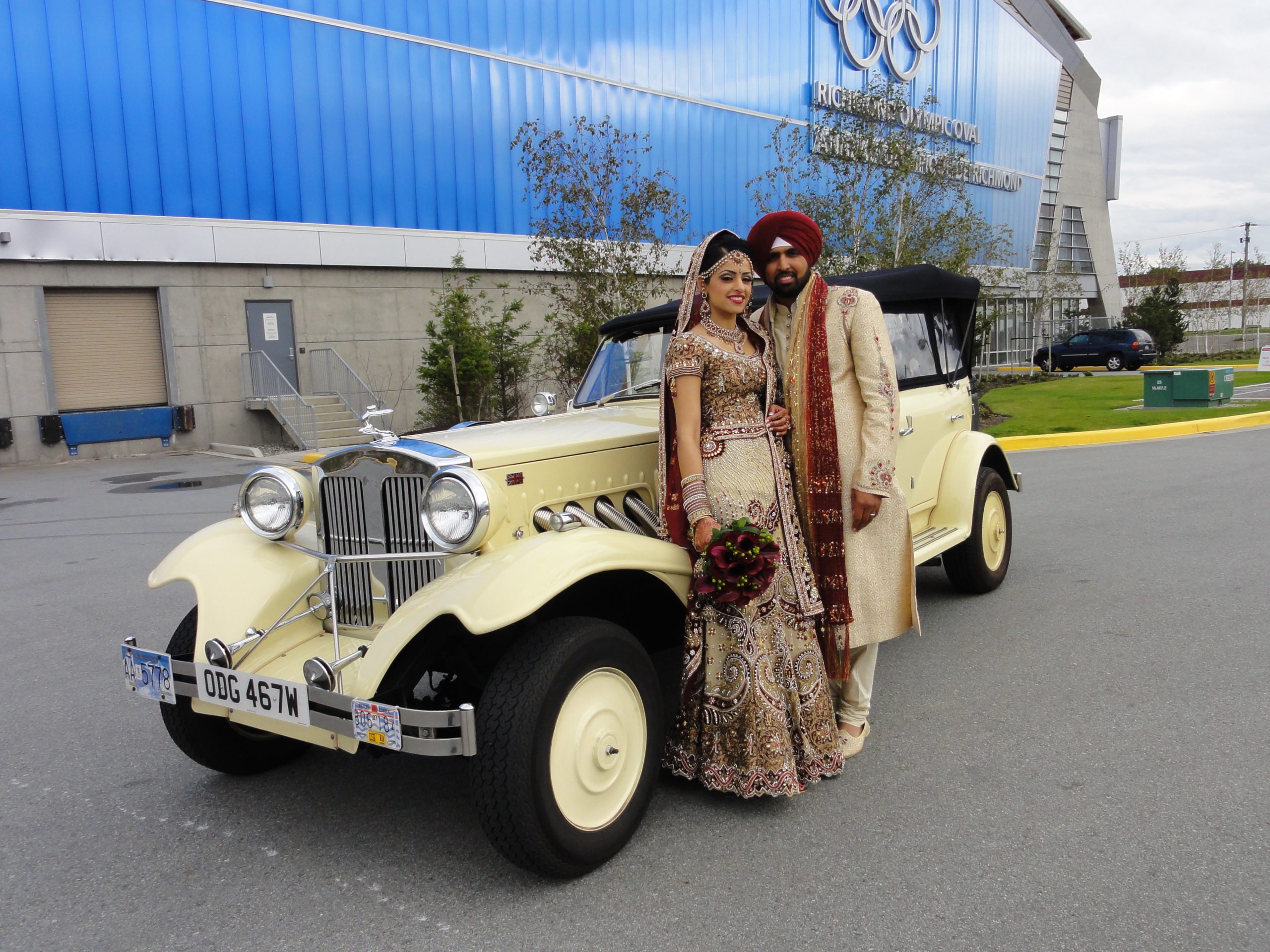 Vintage Indian wedding car Vancouver