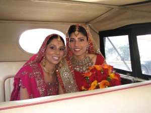 Indian Bride in Surrey Wedding Car